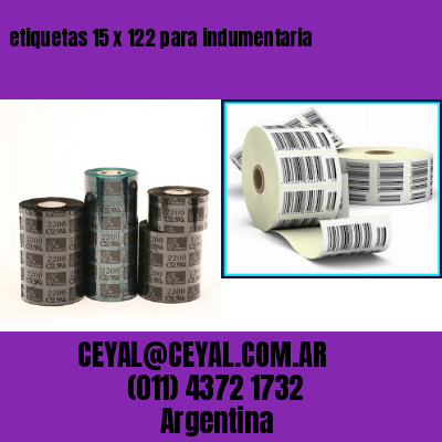etiquetas 15 x 122 para indumentaria