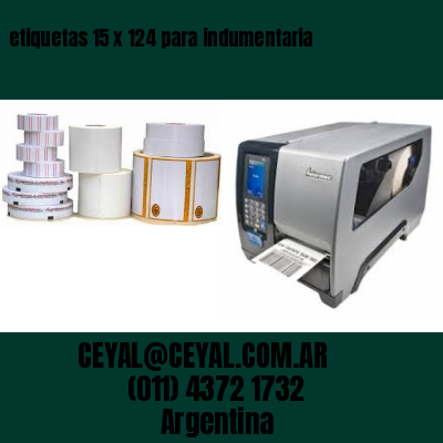 etiquetas 15 x 124 para indumentaria