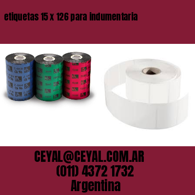 etiquetas 15 x 126 para indumentaria