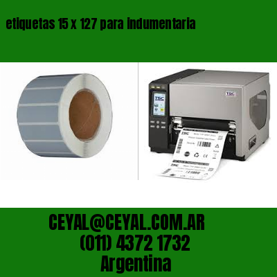 etiquetas 15 x 127 para indumentaria