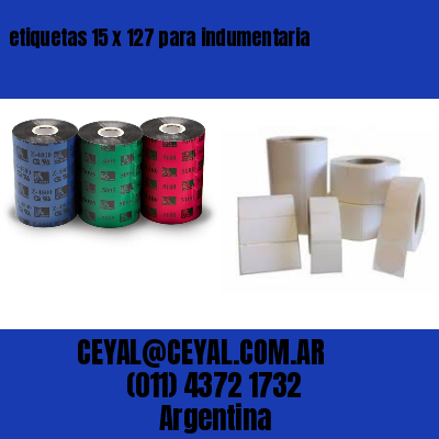 etiquetas 15 x 127 para indumentaria
