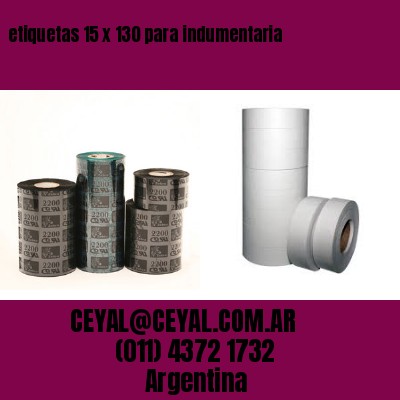 etiquetas 15 x 130 para indumentaria
