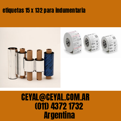 etiquetas 15 x 132 para indumentaria