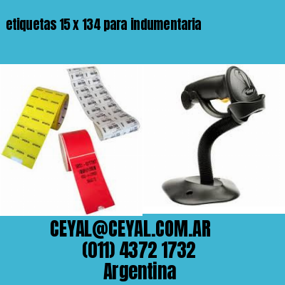 etiquetas 15 x 134 para indumentaria