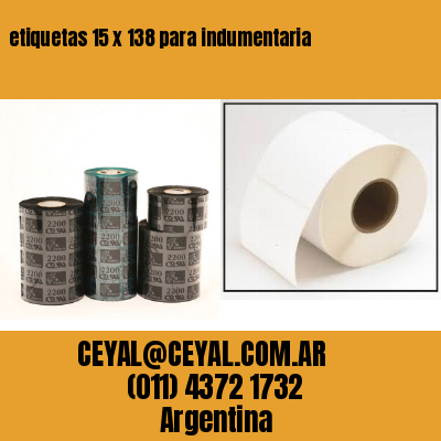 etiquetas 15 x 138 para indumentaria