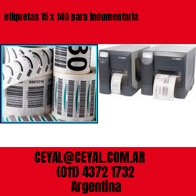 etiquetas 15 x 140 para indumentaria