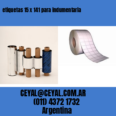 etiquetas 15 x 141 para indumentaria