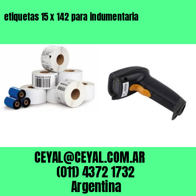 etiquetas 15 x 142 para indumentaria