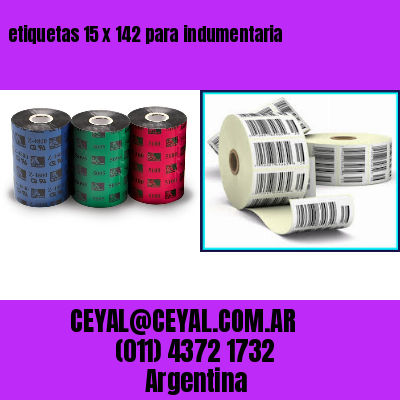 etiquetas 15 x 142 para indumentaria