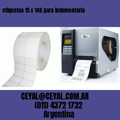 etiquetas 15 x 146 para indumentaria