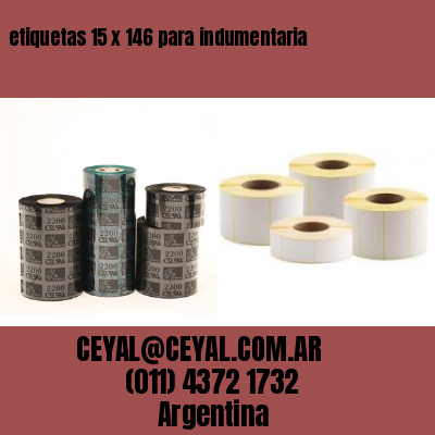 etiquetas 15 x 146 para indumentaria