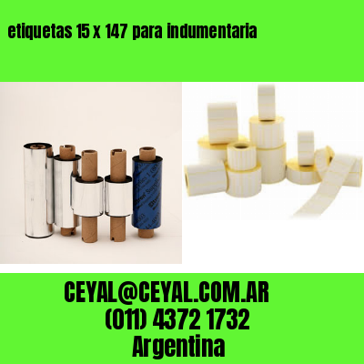 etiquetas 15 x 147 para indumentaria
