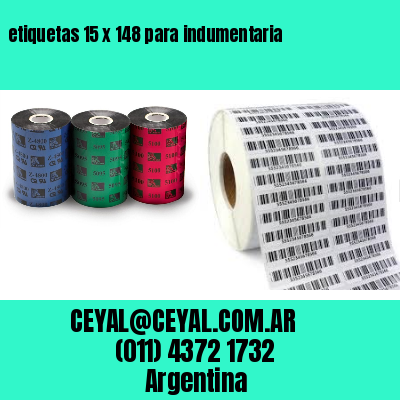 etiquetas 15 x 148 para indumentaria