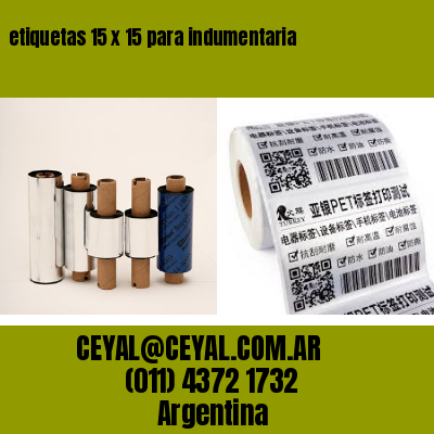 etiquetas 15 x 15 para indumentaria