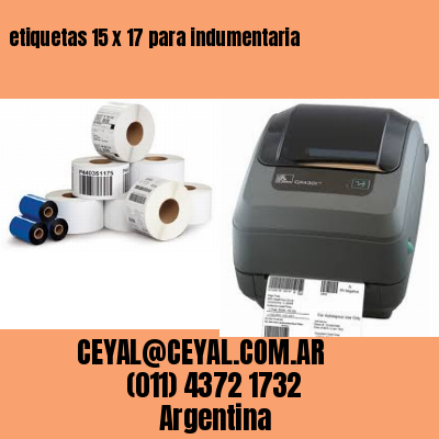 etiquetas 15 x 17 para indumentaria