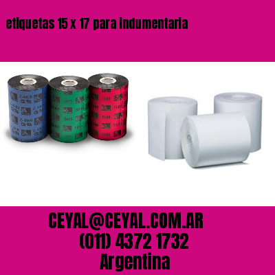 etiquetas 15 x 17 para indumentaria