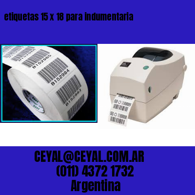 etiquetas 15 x 18 para indumentaria