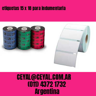 etiquetas 15 x 18 para indumentaria