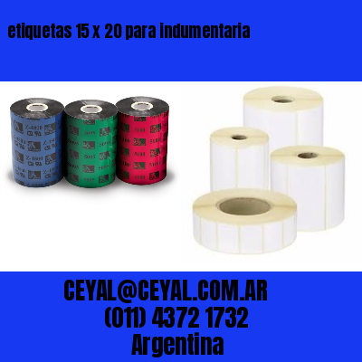etiquetas 15 x 20 para indumentaria