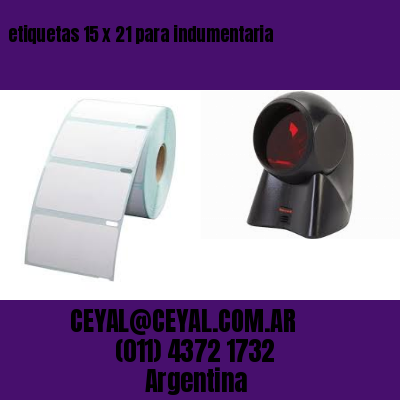 etiquetas 15 x 21 para indumentaria