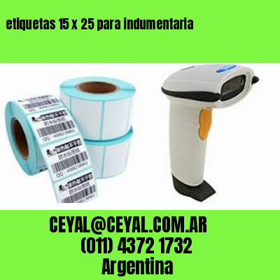 etiquetas 15 x 25 para indumentaria