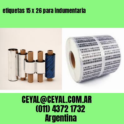 etiquetas 15 x 26 para indumentaria