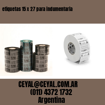 etiquetas 15 x 27 para indumentaria