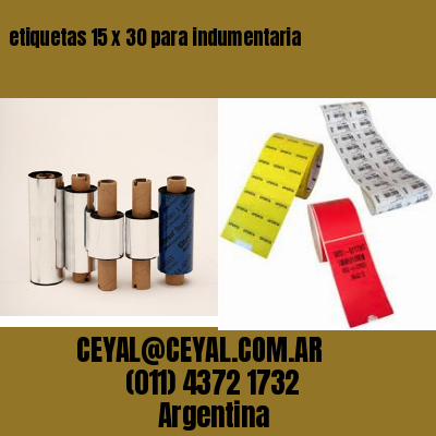 etiquetas 15 x 30 para indumentaria