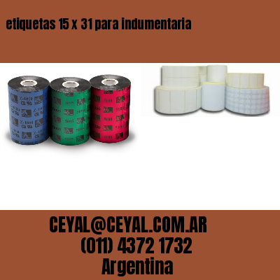 etiquetas 15 x 31 para indumentaria