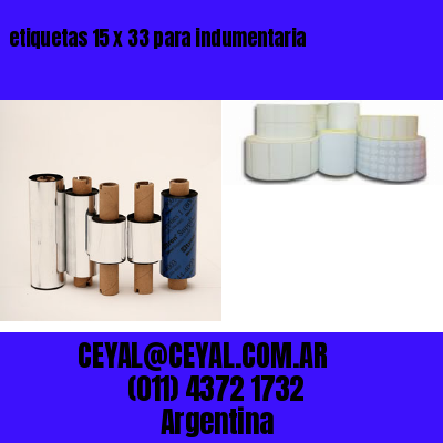 etiquetas 15 x 33 para indumentaria