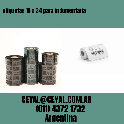 etiquetas 15 x 34 para indumentaria
