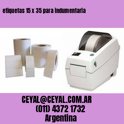 etiquetas 15 x 35 para indumentaria