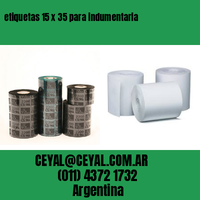 etiquetas 15 x 35 para indumentaria