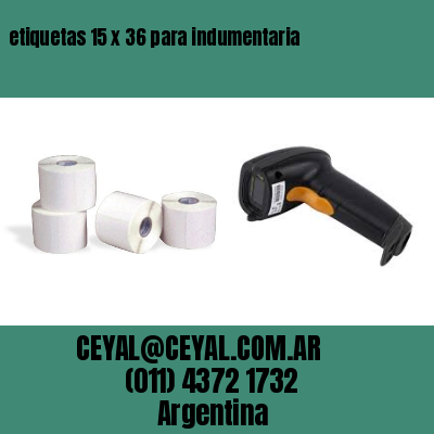 etiquetas 15 x 36 para indumentaria