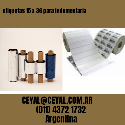 etiquetas 15 x 36 para indumentaria