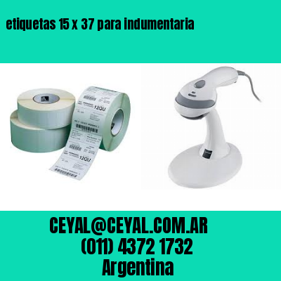 etiquetas 15 x 37 para indumentaria