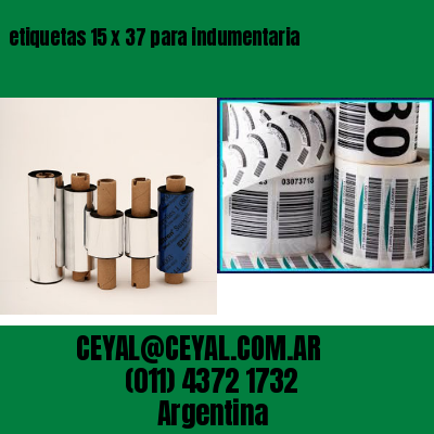 etiquetas 15 x 37 para indumentaria