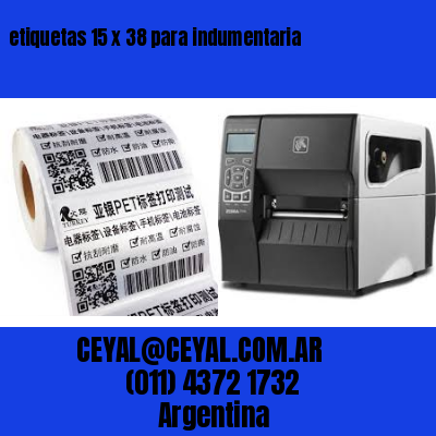 etiquetas 15 x 38 para indumentaria