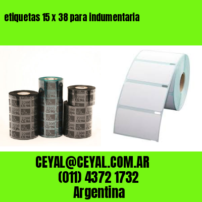 etiquetas 15 x 38 para indumentaria