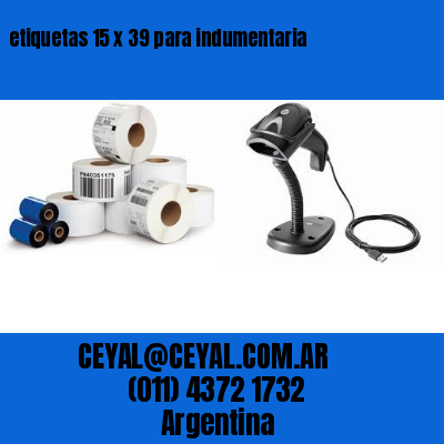 etiquetas 15 x 39 para indumentaria