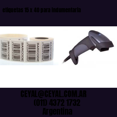 etiquetas 15 x 40 para indumentaria