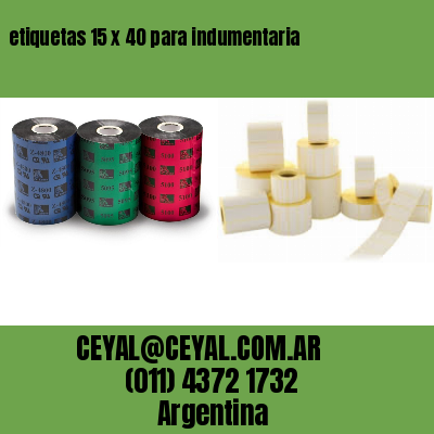 etiquetas 15 x 40 para indumentaria