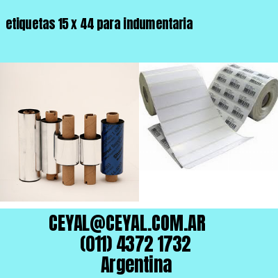 etiquetas 15 x 44 para indumentaria