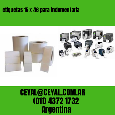 etiquetas 15 x 46 para indumentaria