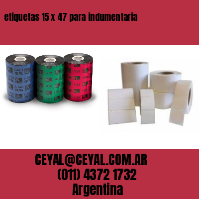 etiquetas 15 x 47 para indumentaria