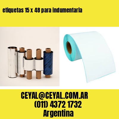 etiquetas 15 x 48 para indumentaria