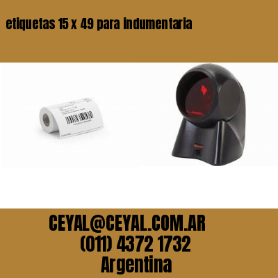 etiquetas 15 x 49 para indumentaria