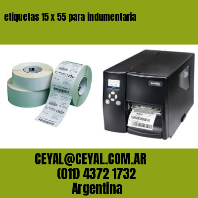 etiquetas 15 x 55 para indumentaria