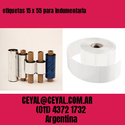 etiquetas 15 x 55 para indumentaria