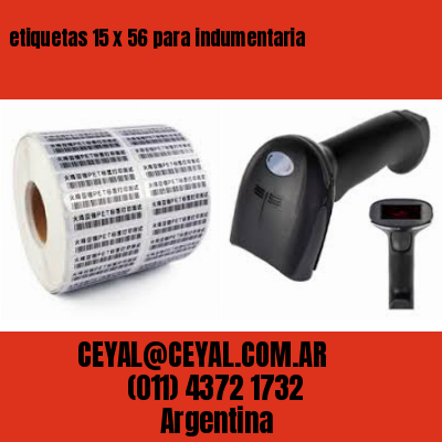 etiquetas 15 x 56 para indumentaria